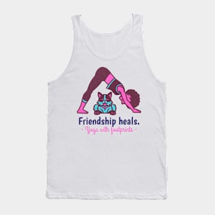 frienship heal, yoga with footprints Tank Top